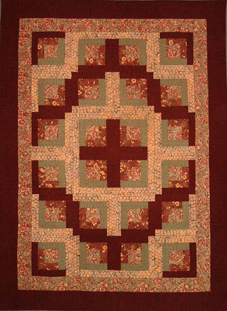 Easy Medallion Log Cabin